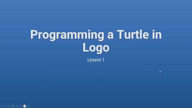 Programming a Turtle in Logo Lesson 1