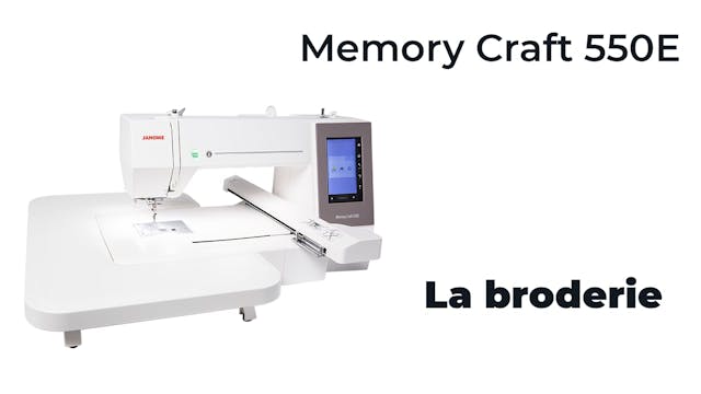 Broderie - Memory Craft 550E - Janome.mp4