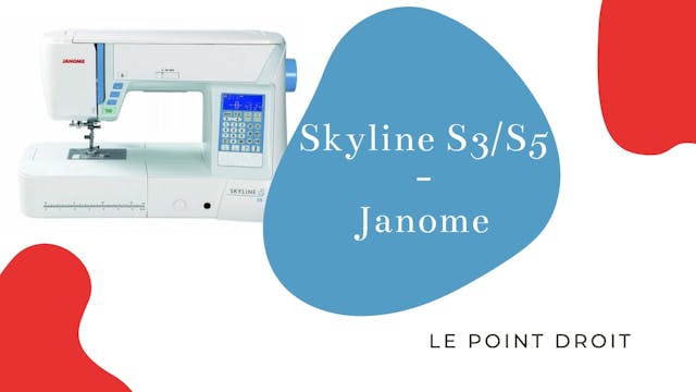 Point droit - Skyline S5 - Janome