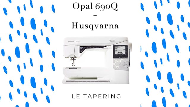 Tapering - Opal 690Q - Husqvarna.mp4