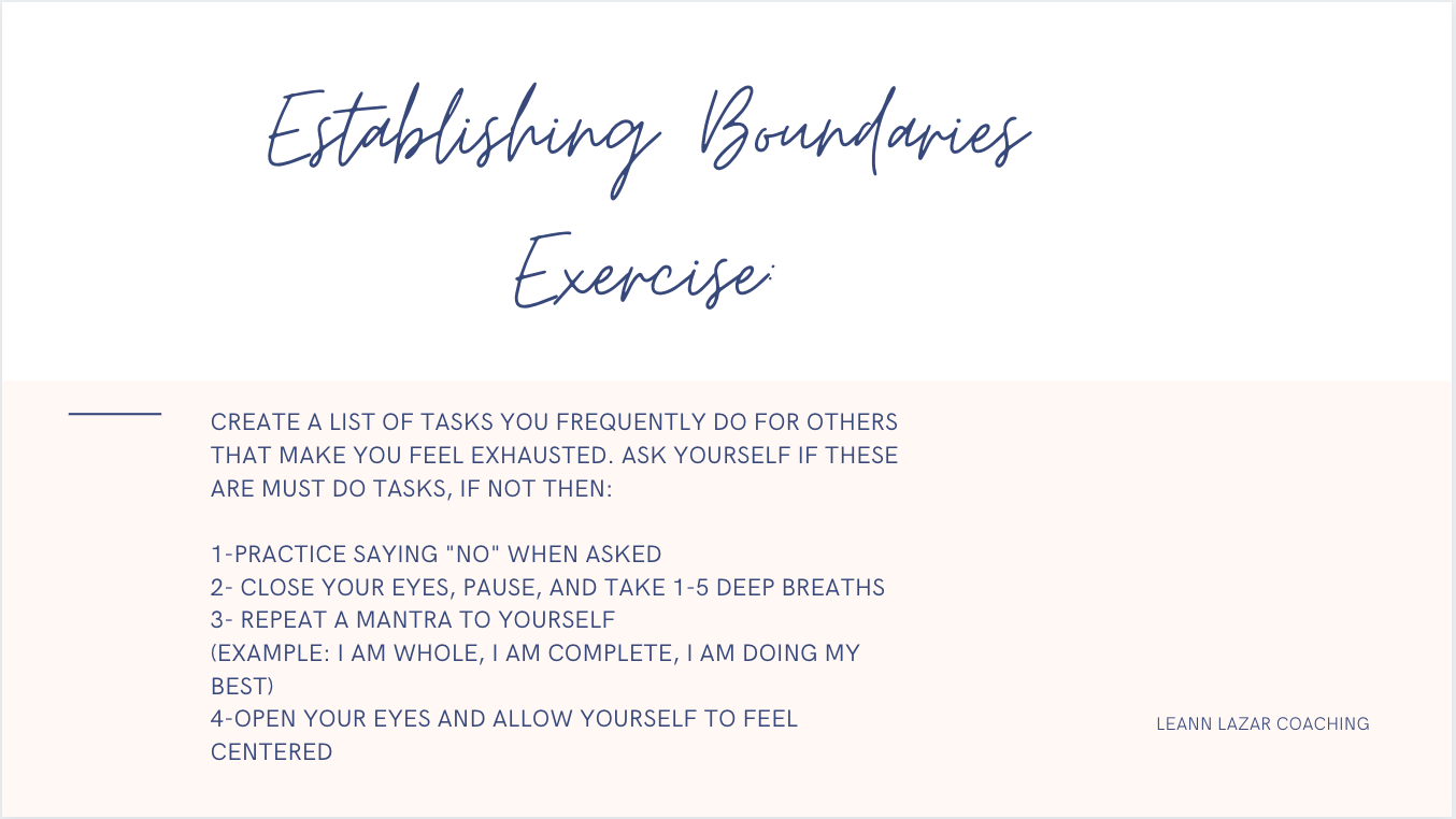 Establishing Boundaries 