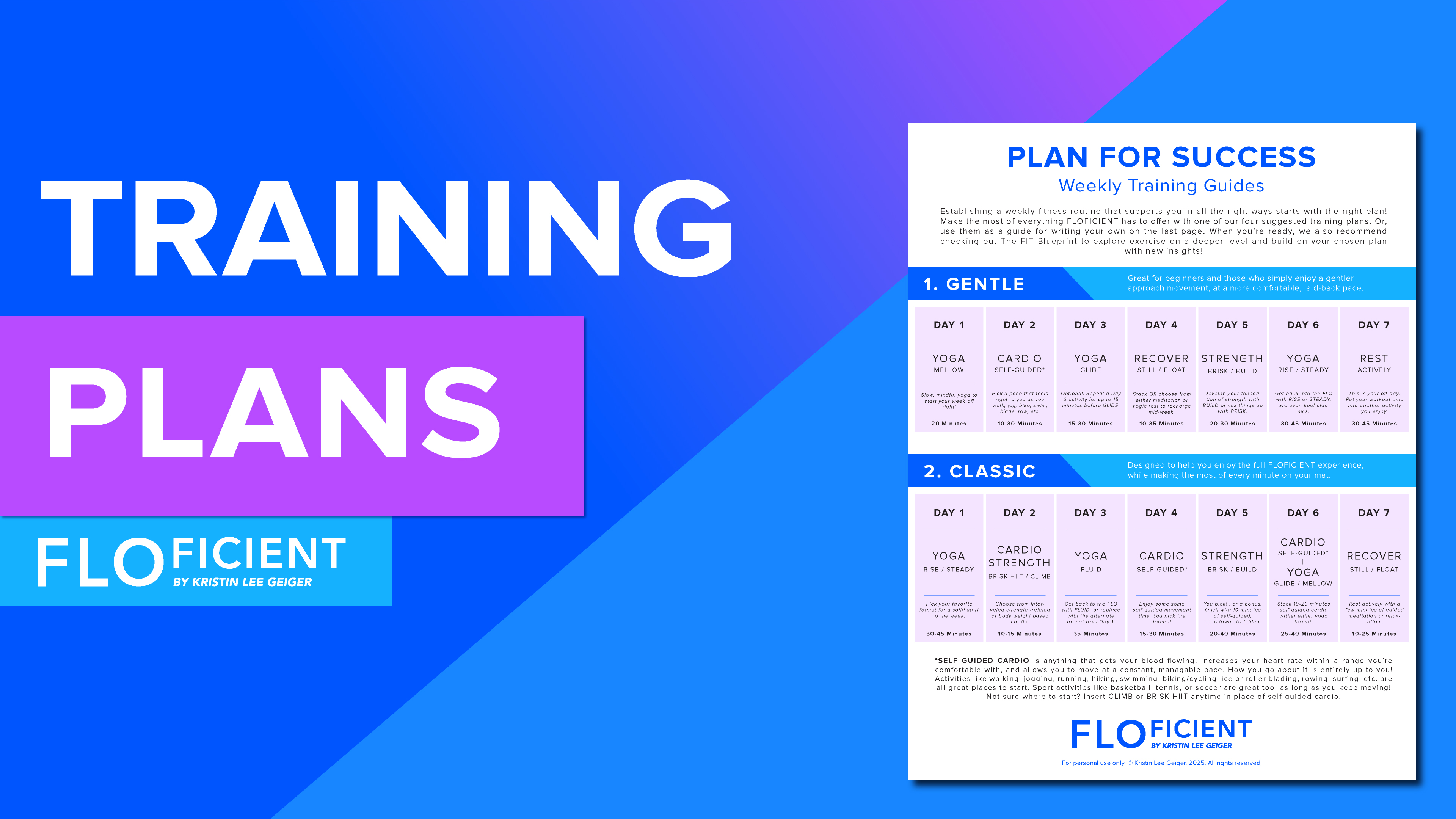 Signature Training Plans