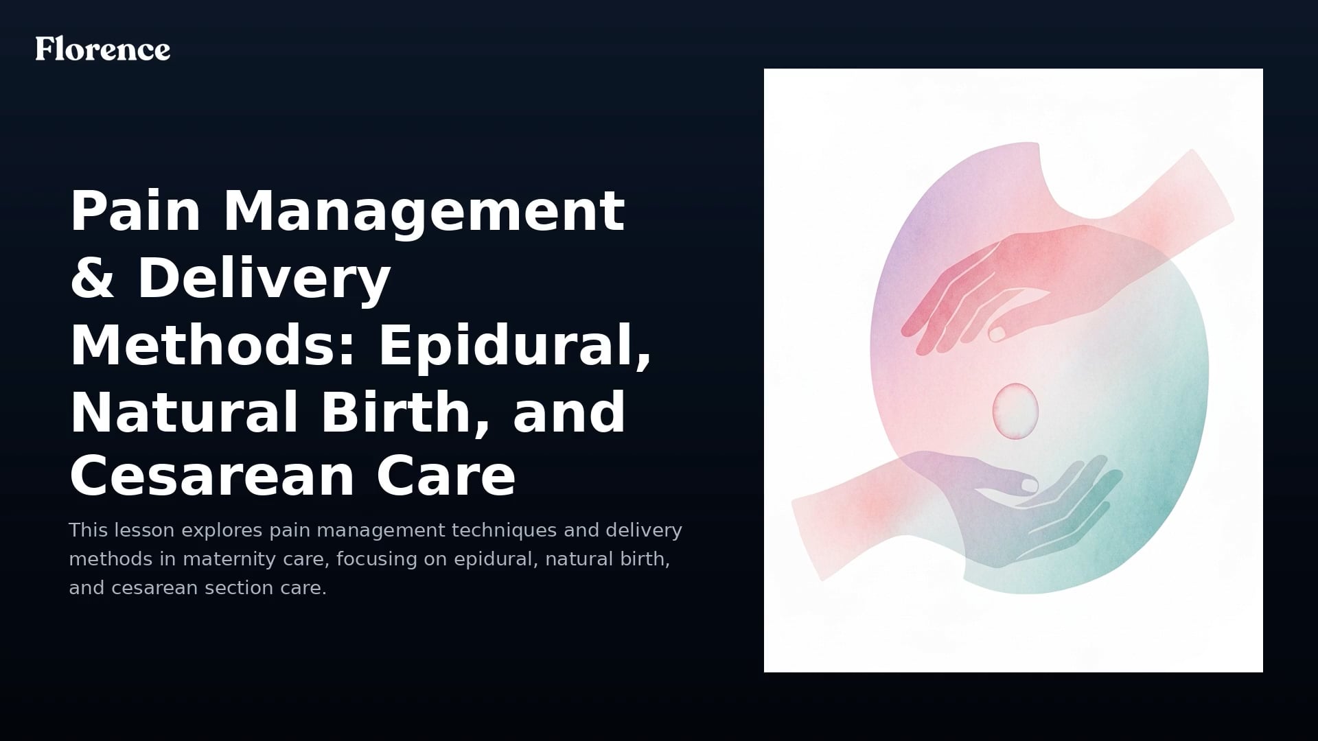 10d. Pain Management & Delivery Methods