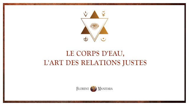 Le corps d'eau, l'art des relations j...