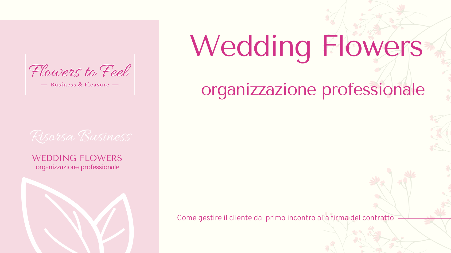 Wedding Flowers - Organizzazione Professionale