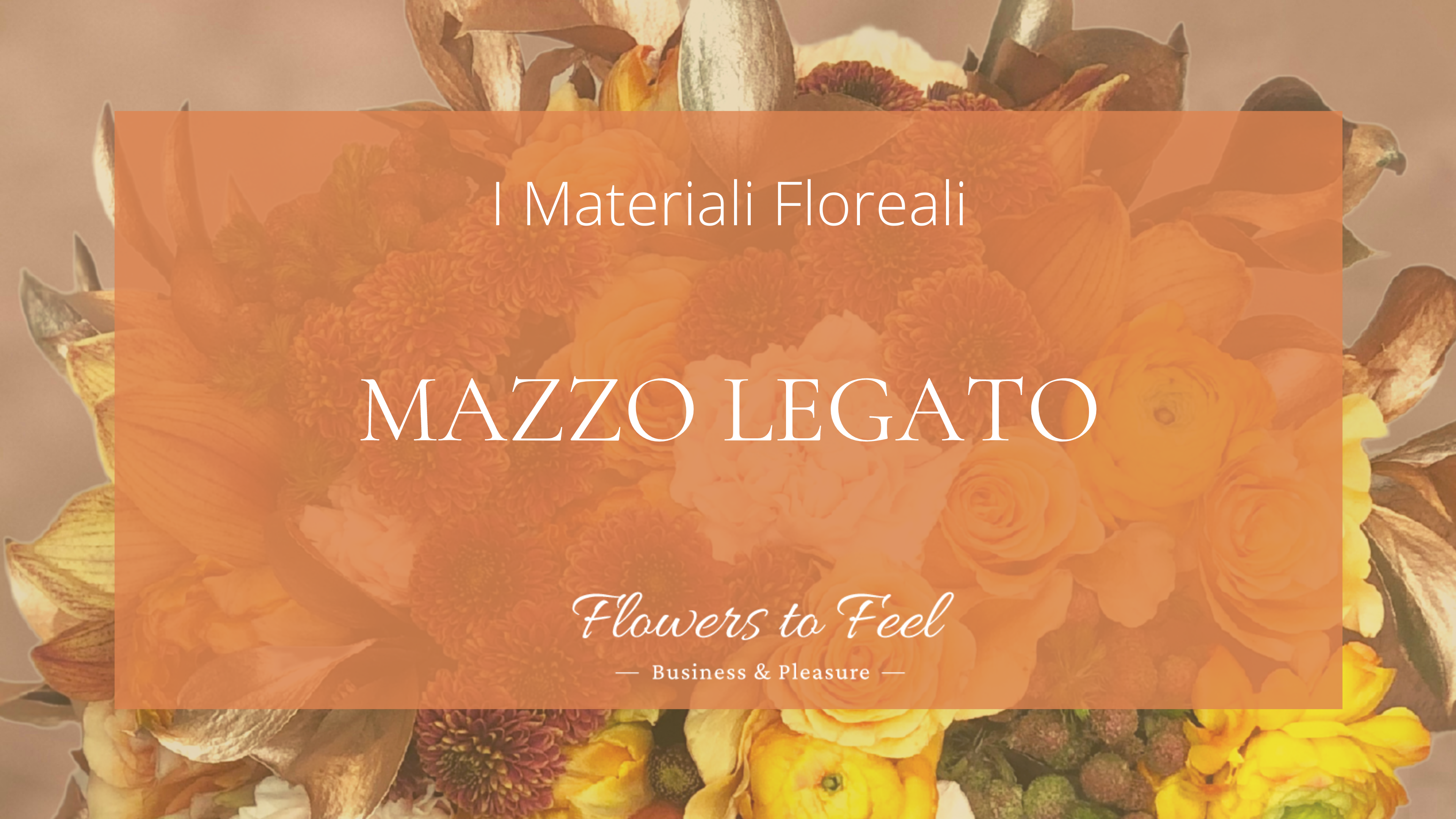 Materiali Floreali - Mazzo Legato con Tecnica della Spirale