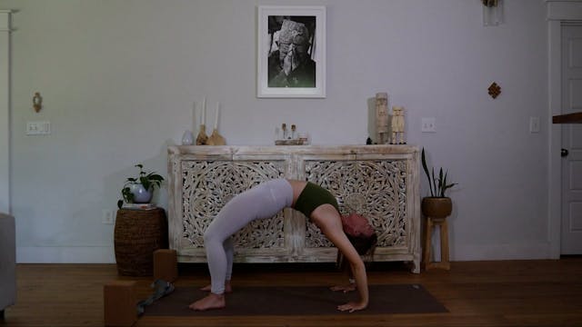 Heart Opening with Wheel Pose Peak