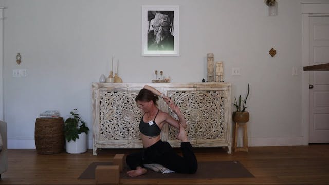 Active Deep Stretch with Mermaid Pose
