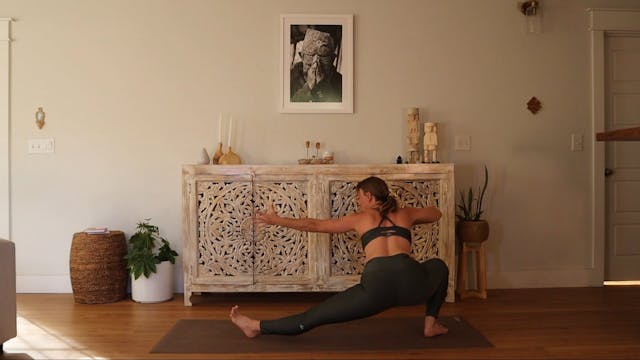 Warrior bow & arrow flow
