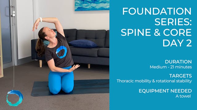 Foundation Series: Core & Spine Day 2