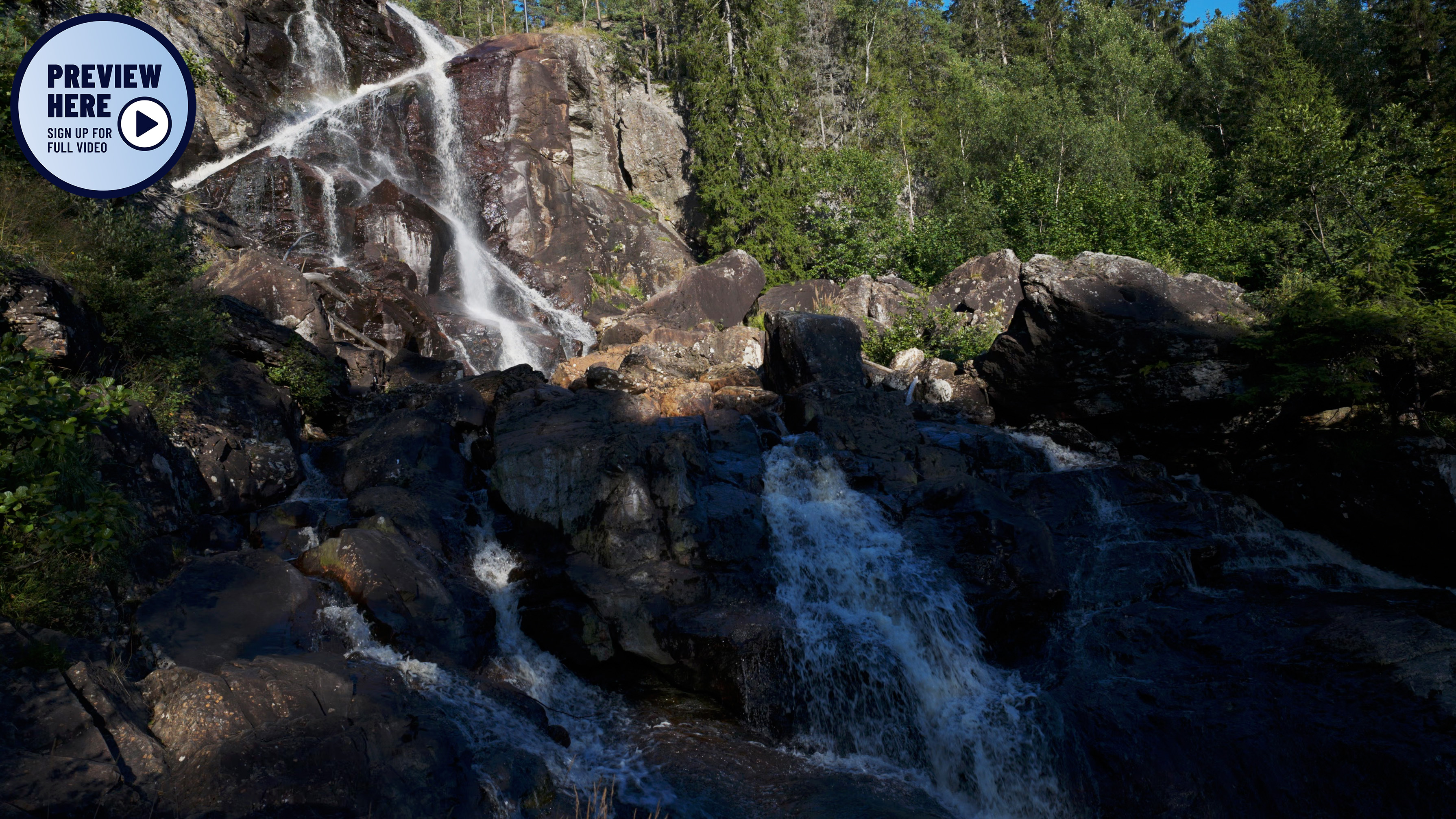 Elgåfossen Waterfall, Part 2, Halden, Norway (Preview)