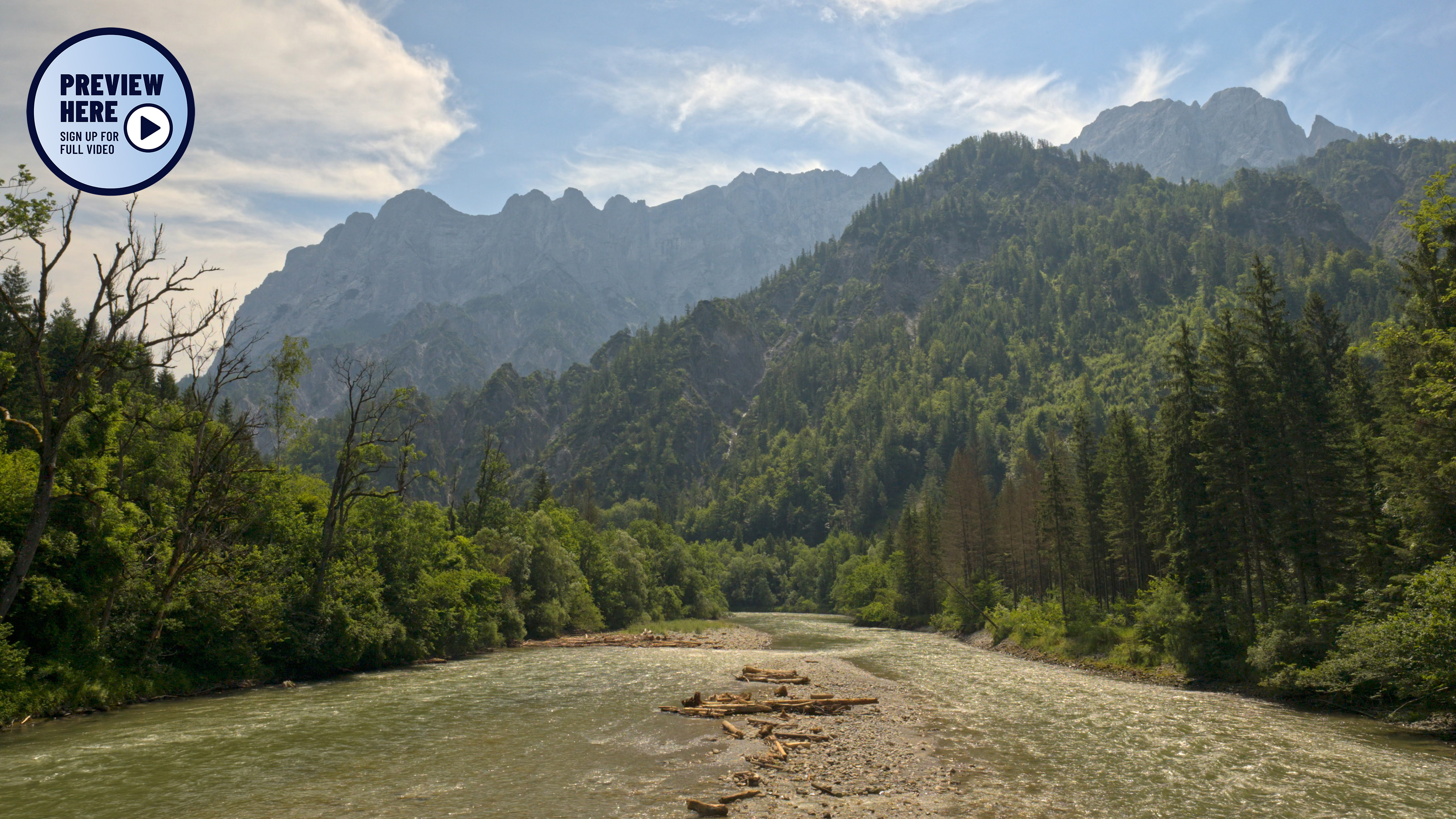 Enns River, Gesäuse National Park, Austria (Preview)