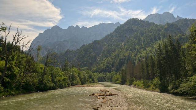 Enns River, Gesäuse National Park, Au...