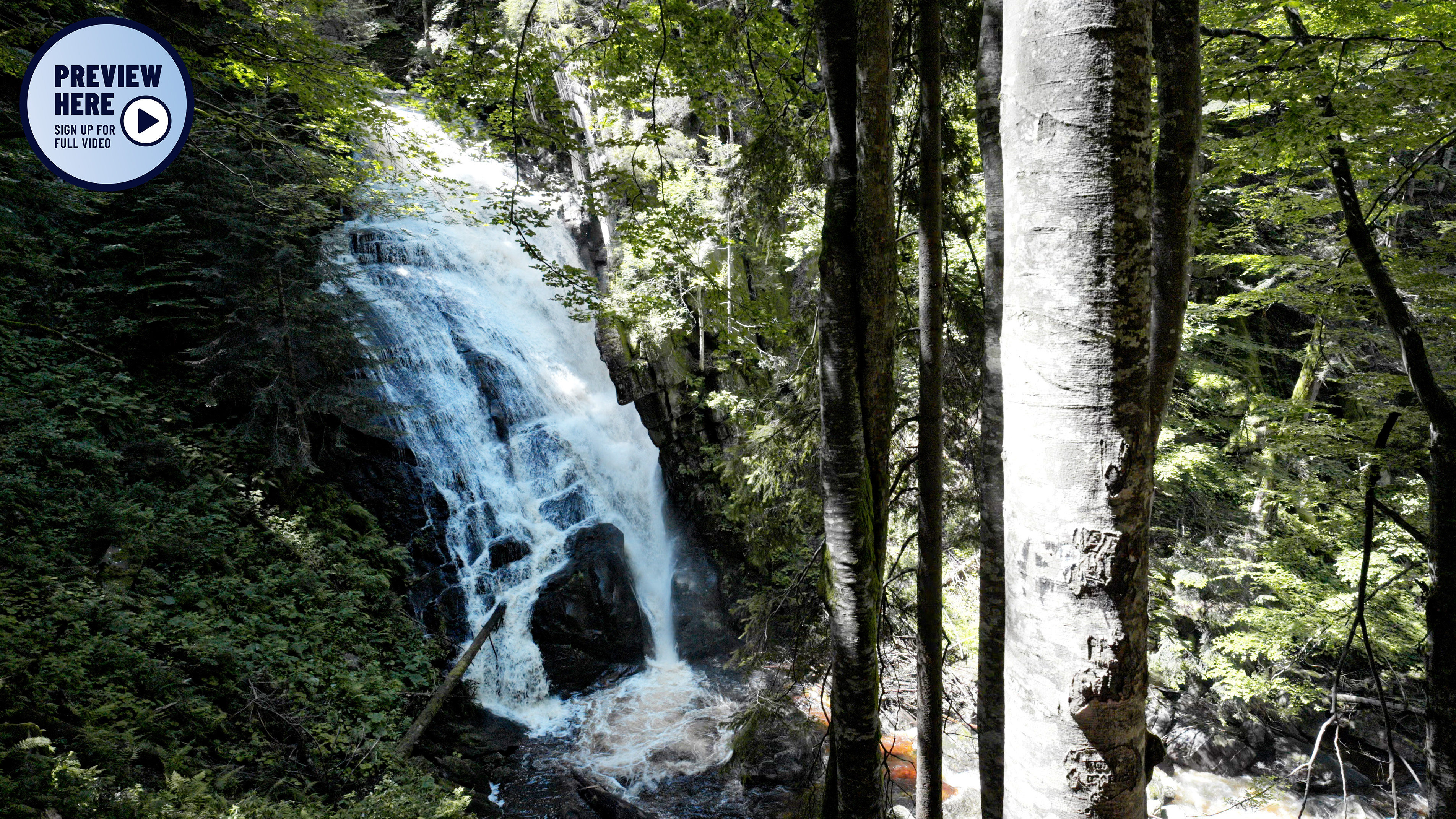 Veliki Sumik Waterfall, Pohorje Massif, Stajerska, Slovenia (Preview)