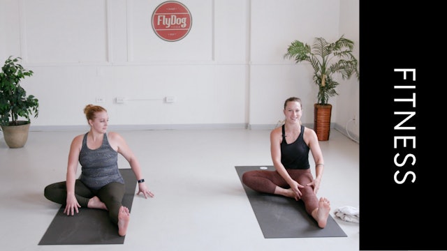 Stretching with Caroline and Lucy (8min)