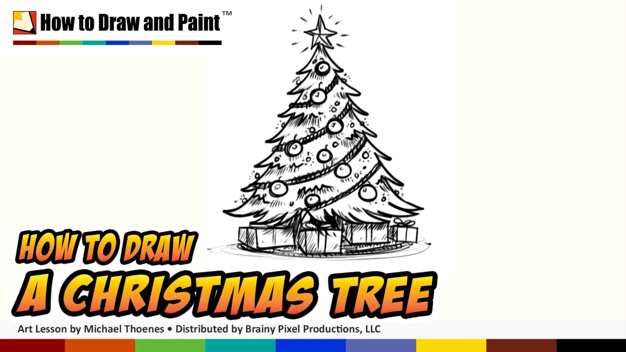 How to Draw a Christmas Tree