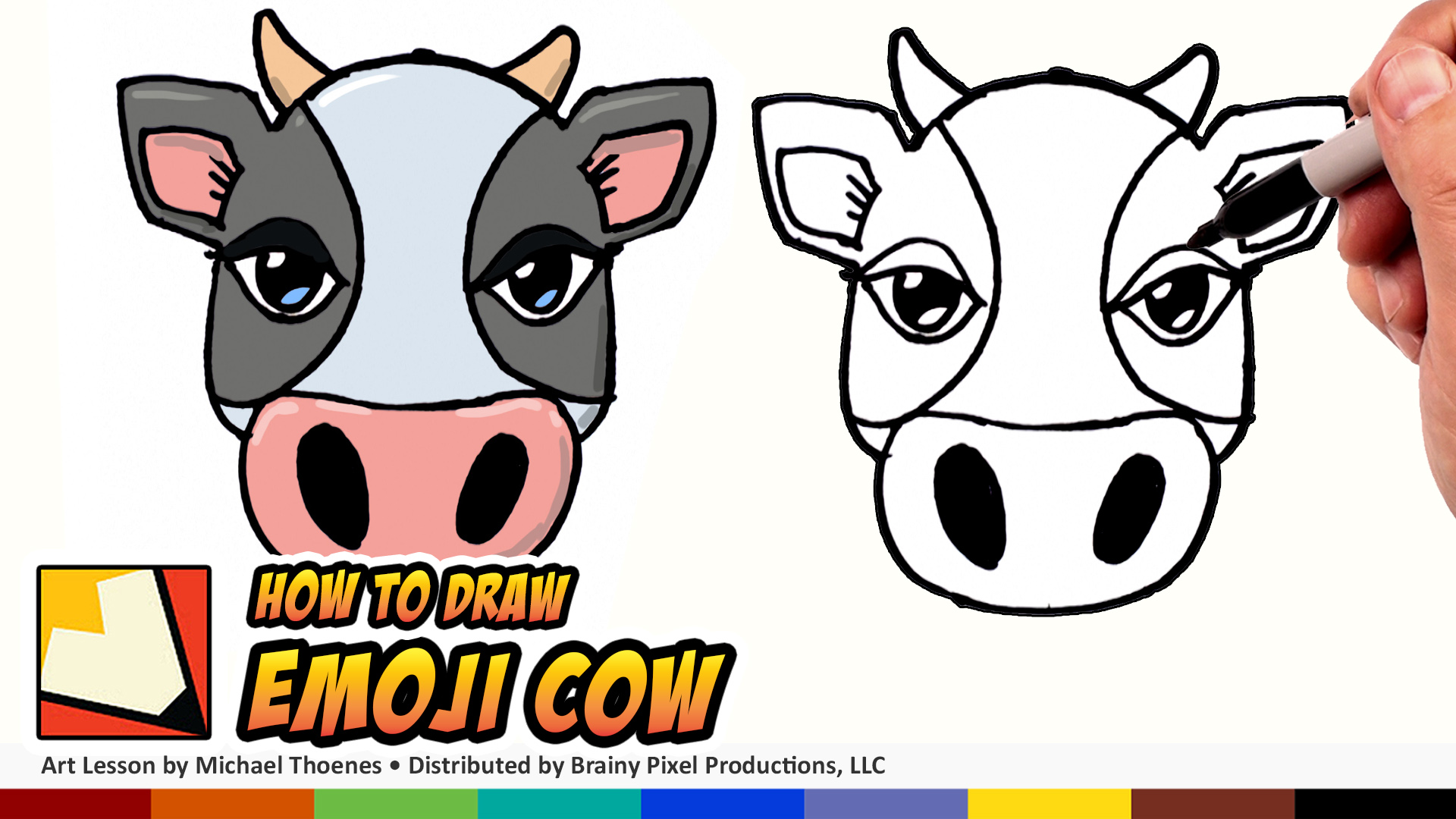 How to Draw a Cute Cow Emoji for Beginners