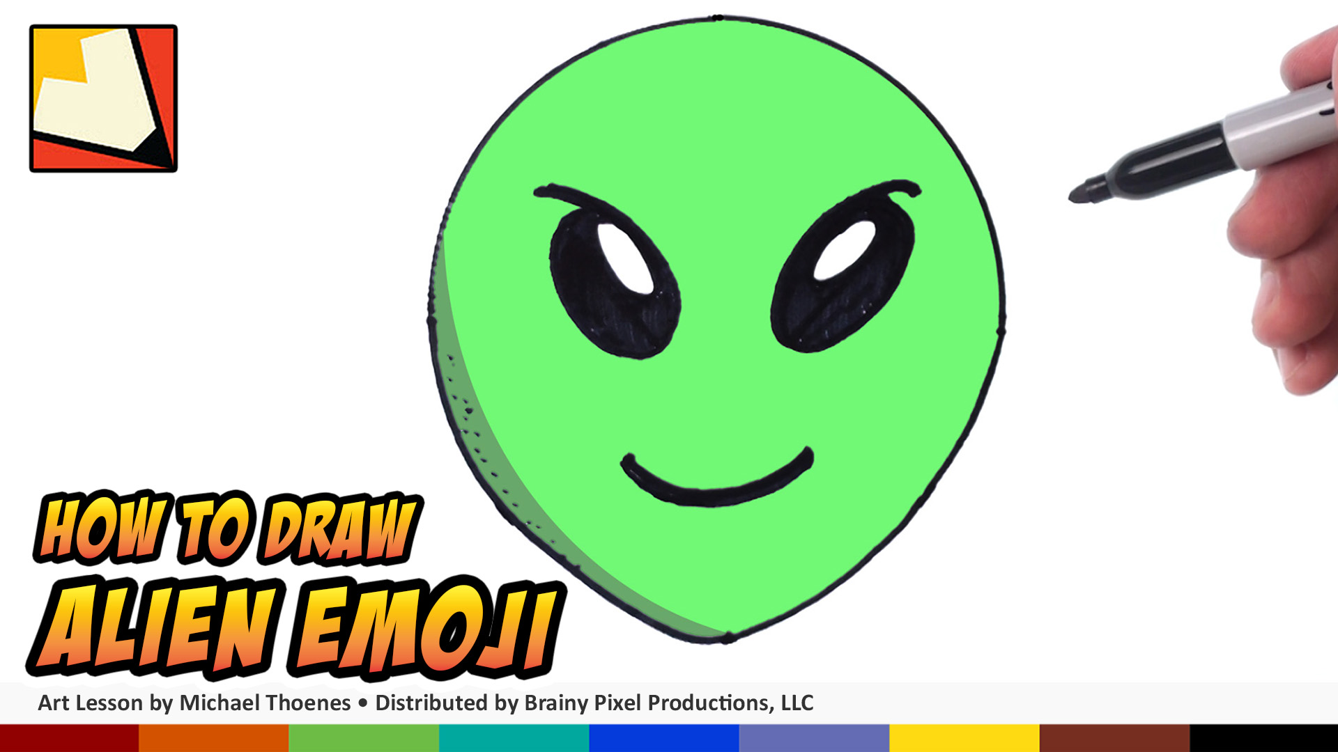 How to Draw Emoijs - Alien Emoji