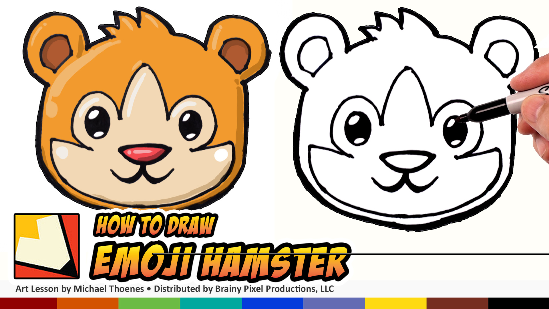 How to Draw a Cute Hamster Emoji for Beginners
