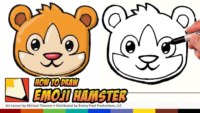 How to Draw a Cute Hamster Emoji for ...
