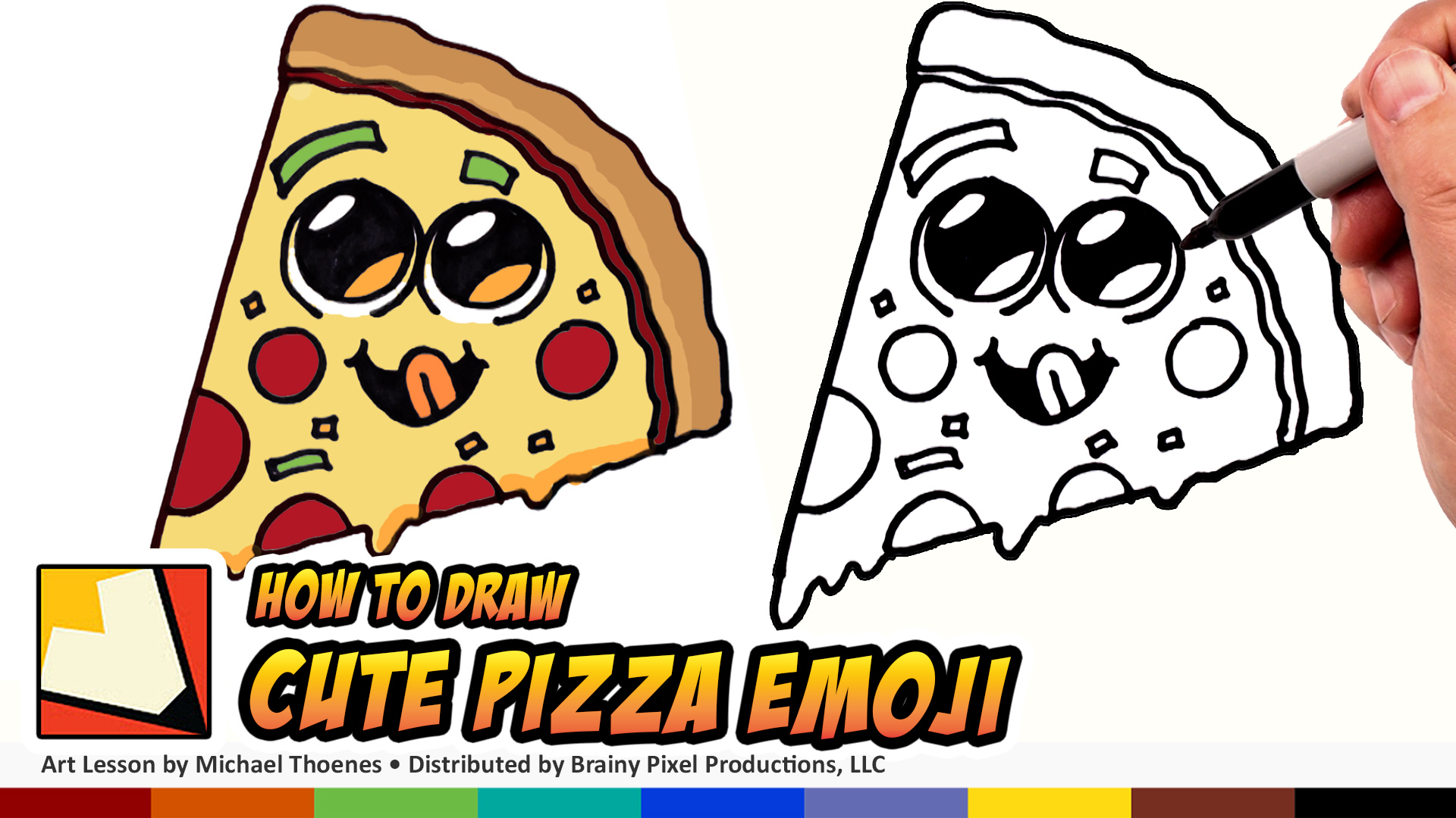 How to Draw Cute Pizza