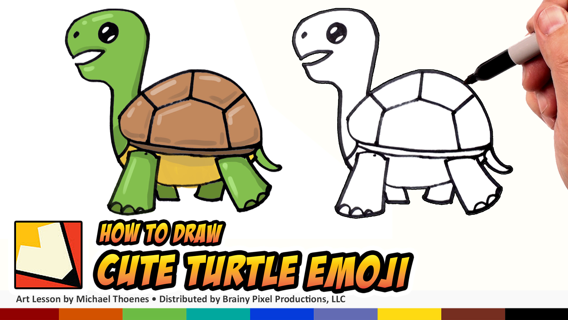 How to Draw Emojis Turtle