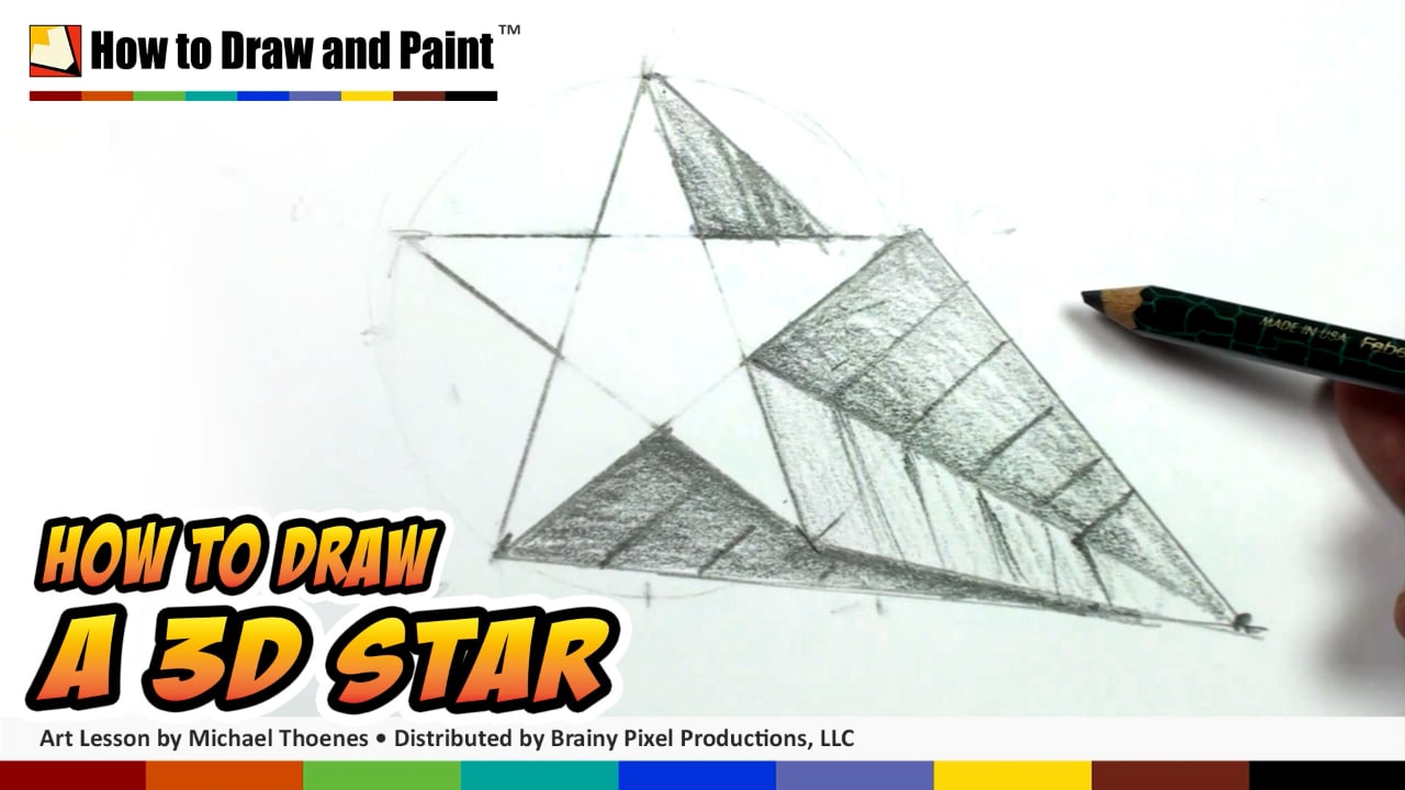 How to Draw a 3D Star Shape