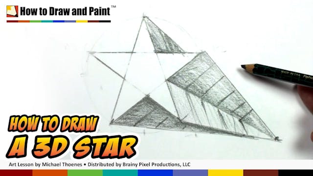 How to Draw a 3D Star Shape