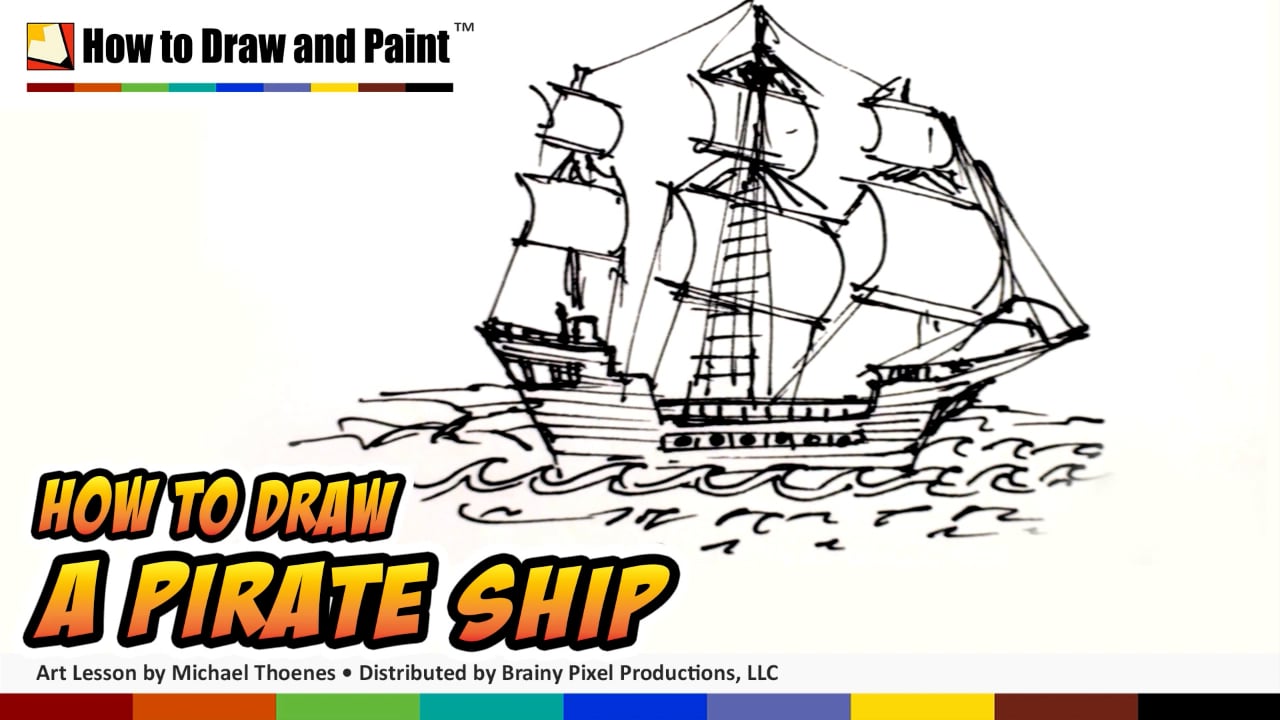 How to Draw a Pirate Ship