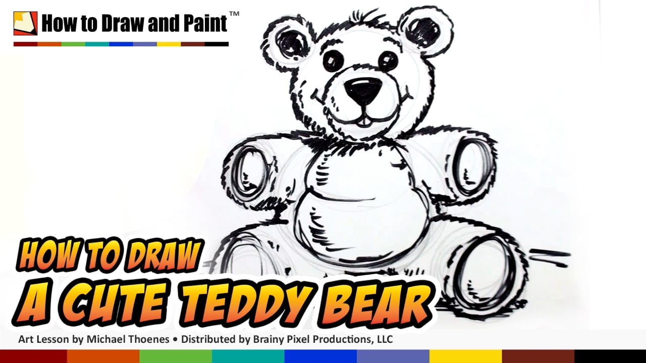 How to Draw a Cute Teddy Bear