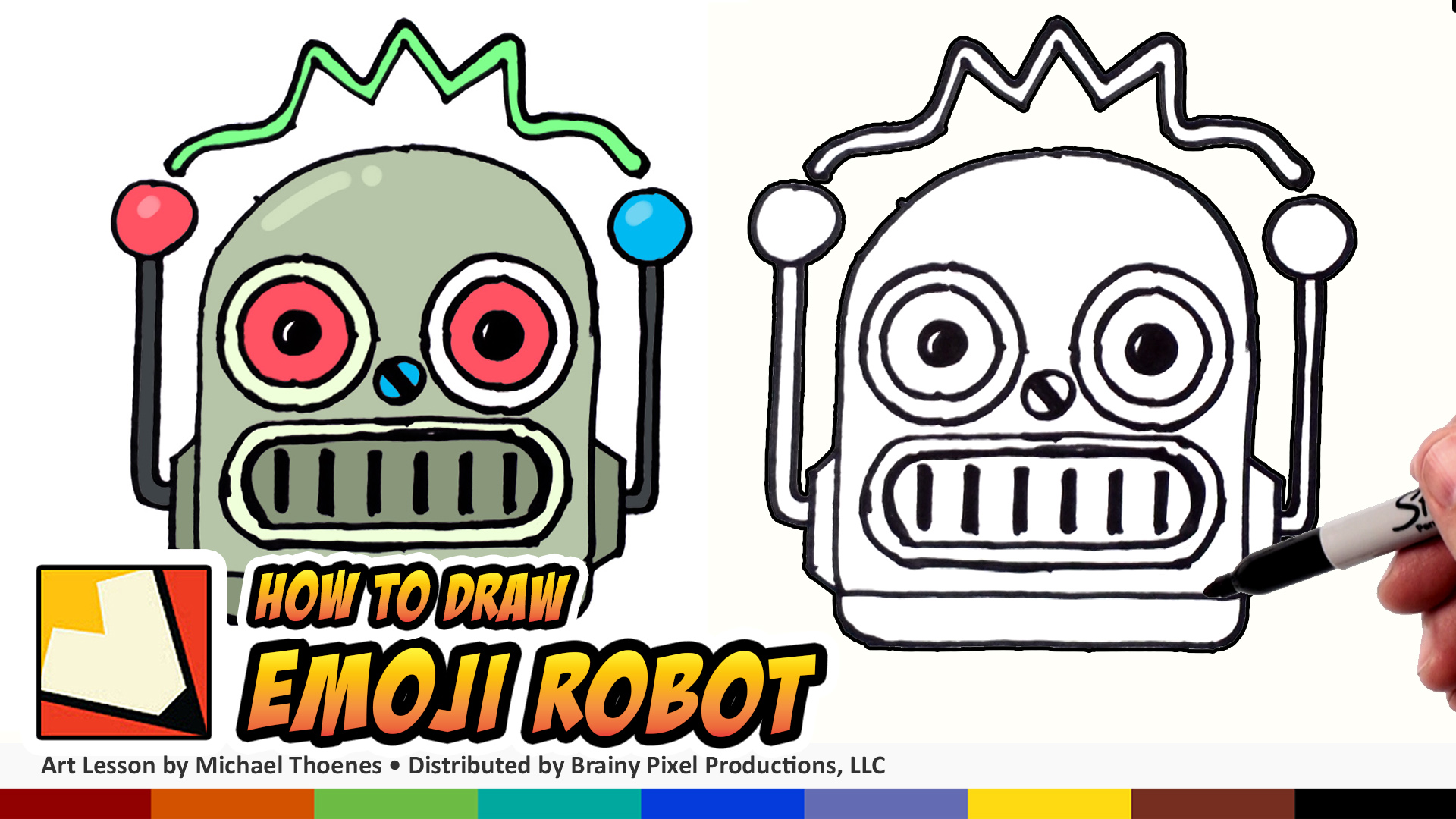 How to Draw a Cute Robot Emoji for Beginners