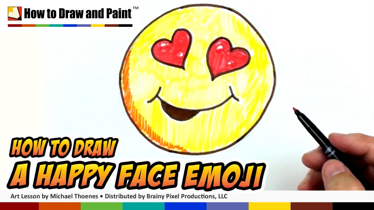 How to Draw a Happy Face Emoji
