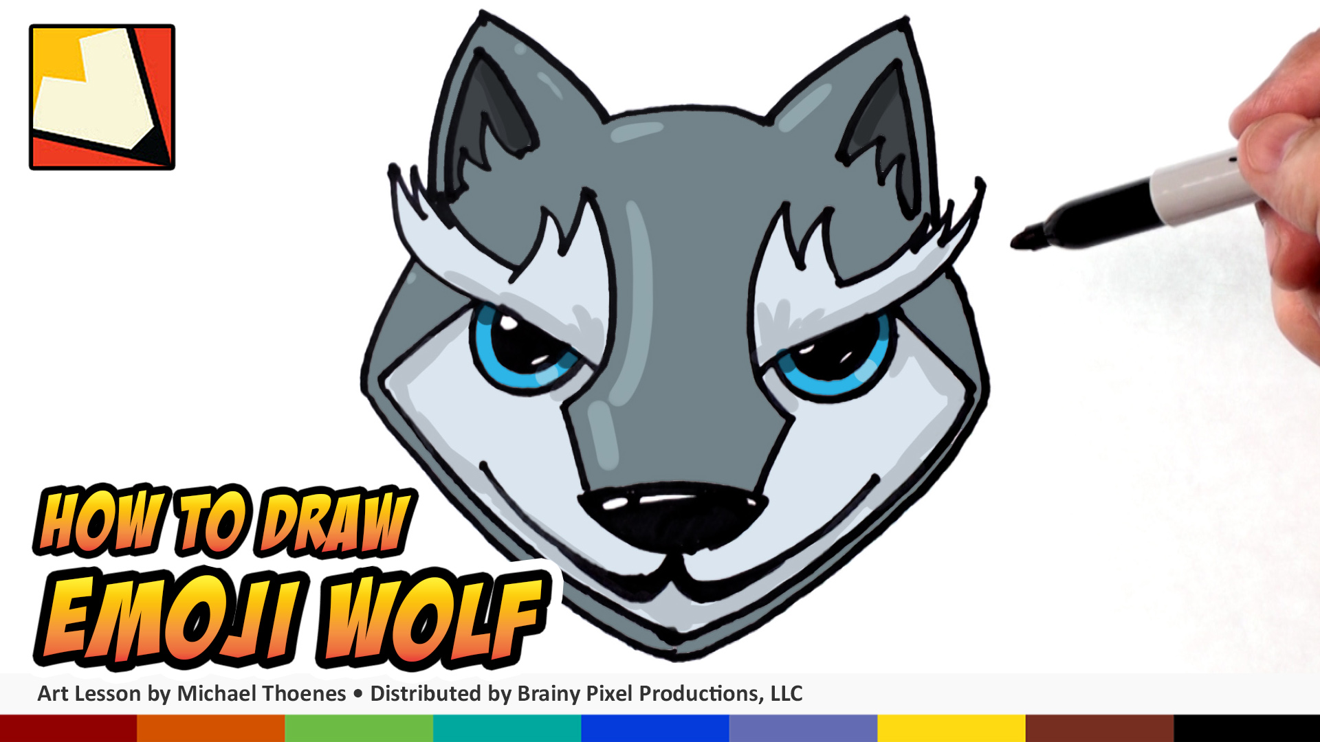 How to Draw a Cute Wolf Emoji for Beginners