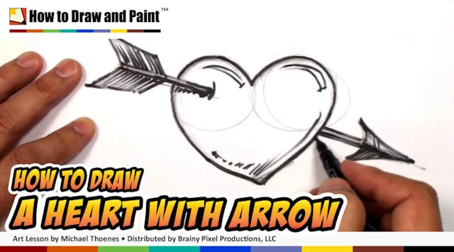 How to Draw a Heart with Arrow