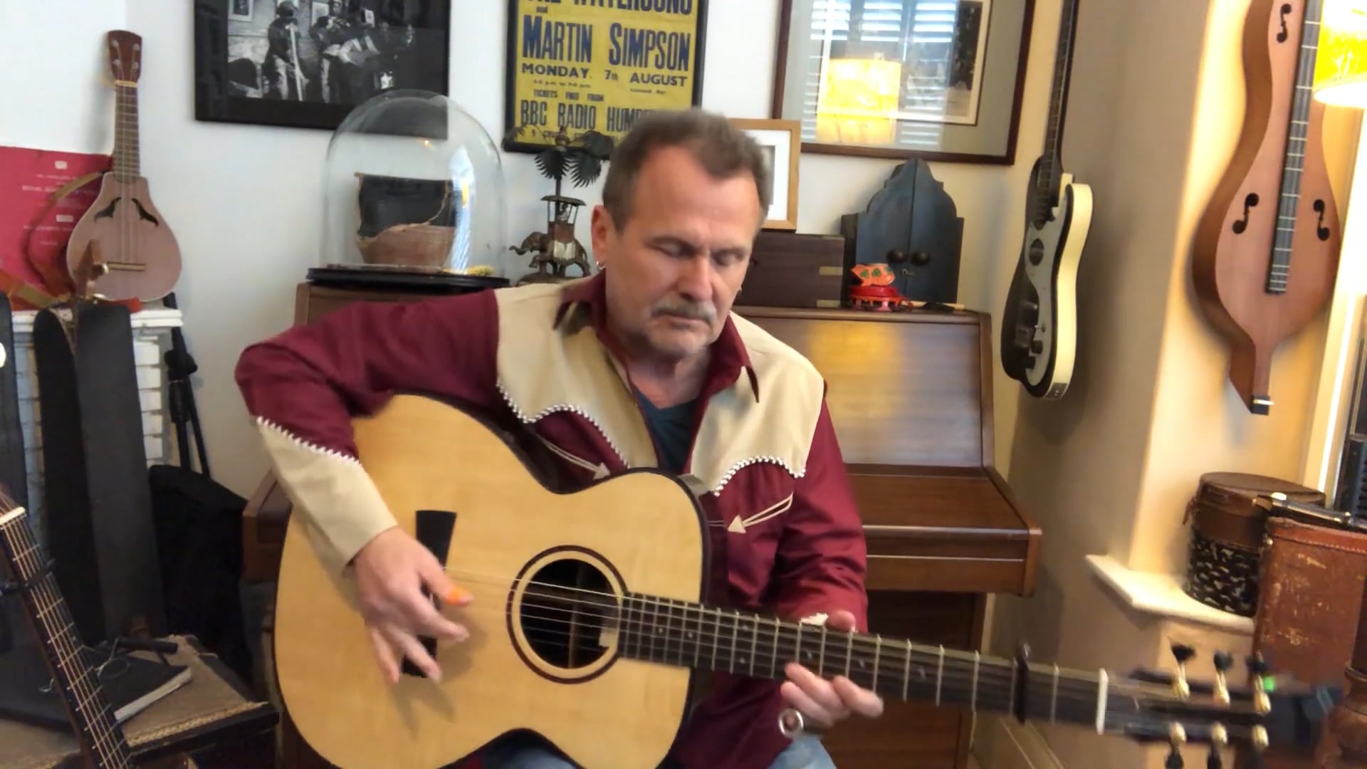 Martin Simpson at the Folk On Foot Front Room Festival