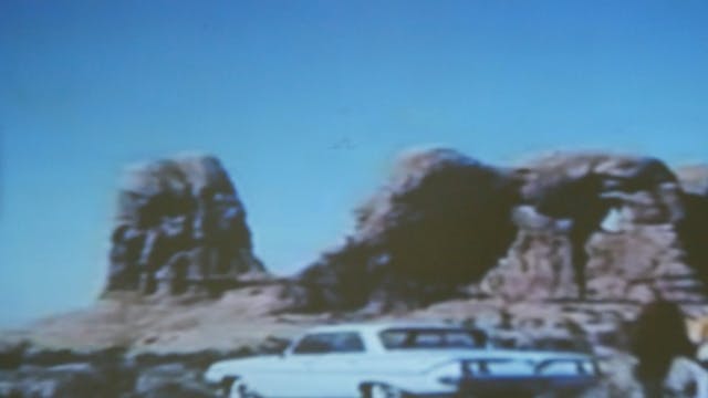 Vintage Couple In Desert (4K)