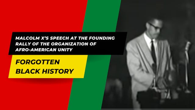 MALCOLM X SPEECH AT THE FOUNDING RALLY 