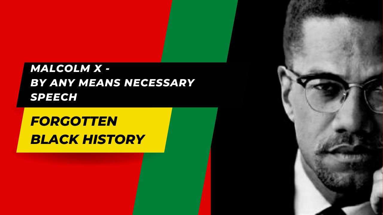 Malcolm X  By Any Means Necessary Speech