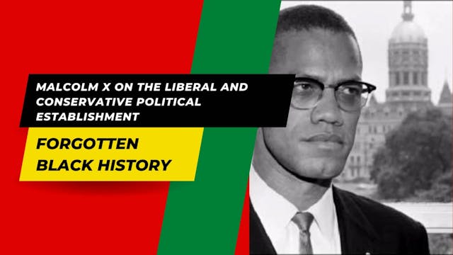 Malcolm X on the Liberal and Conservative Political Establishment