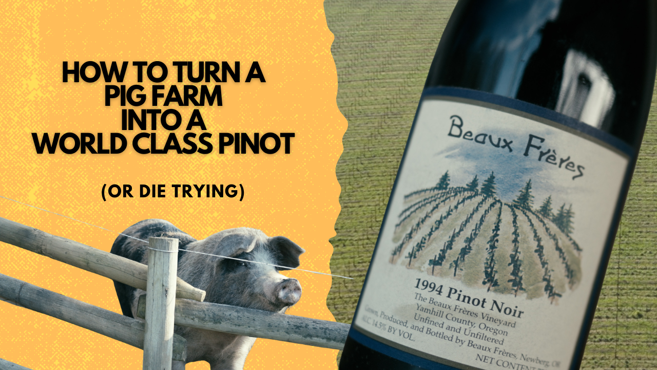 How to turn a pig farm into a world class pinot (or die trying)