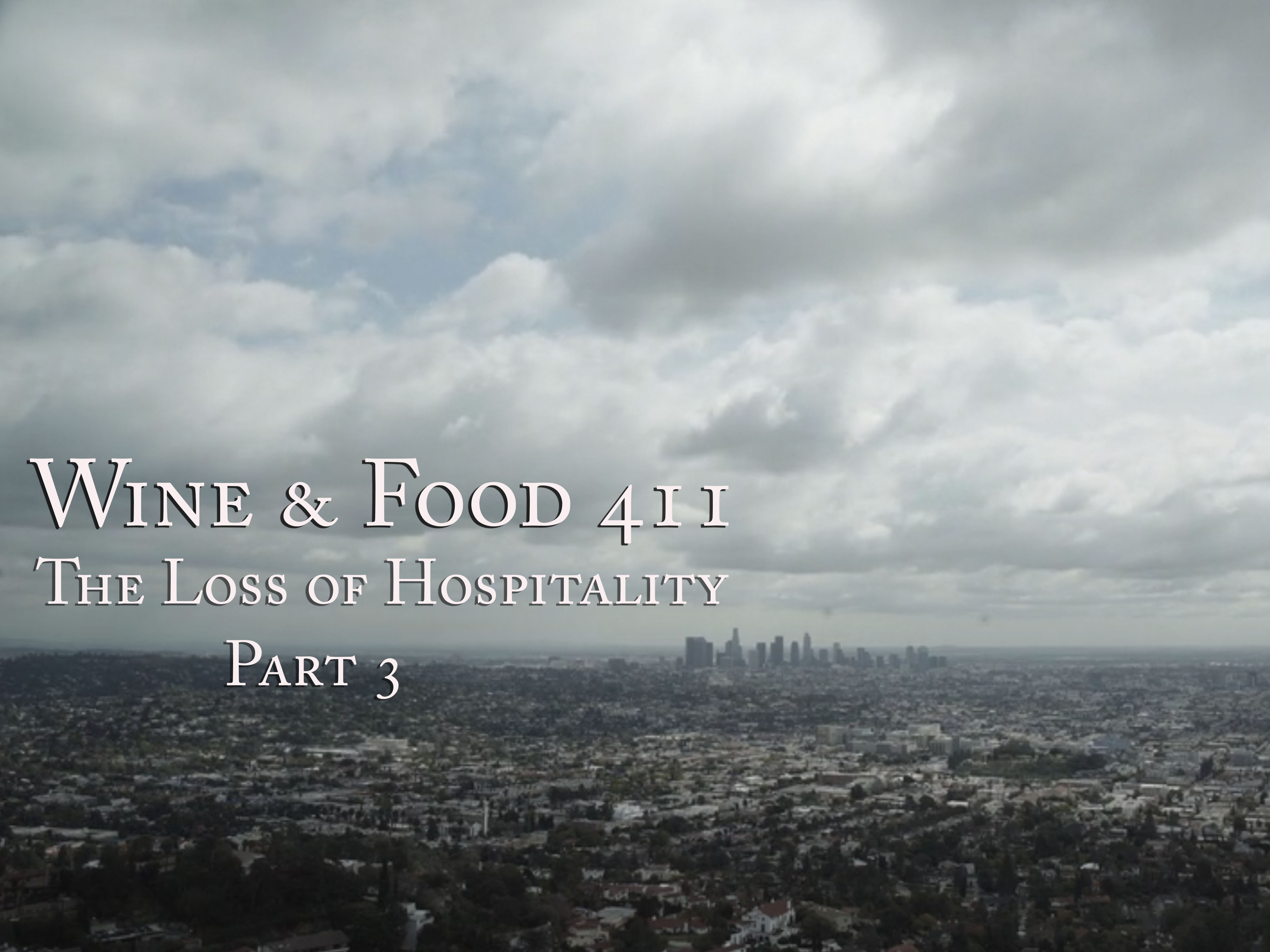 The Loss of Hospitality under Covid-19, part 3