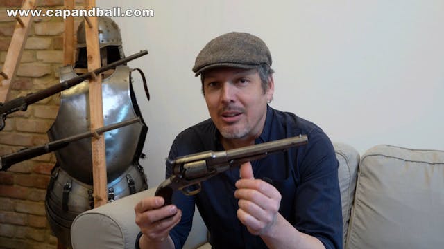 Remington Old Model Army revolver - h...