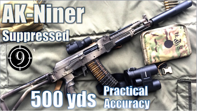 AK-Niner Mk1 to 500yds: Practical Accuracy (Saiga 5.56, Spetsnaz AK102 concept)