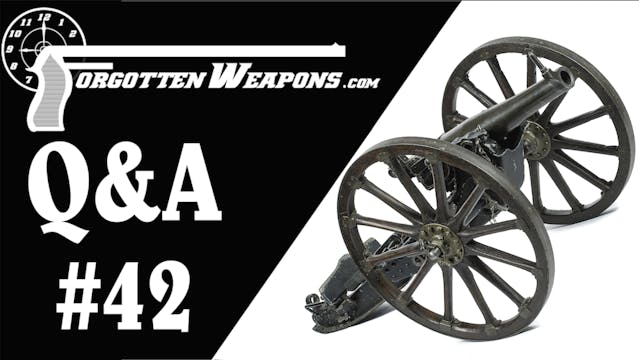 Q&A 42: Books, Machine Guns, Cannons,...