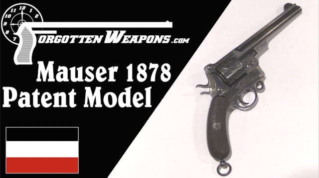 Mauser "Zigzag" Revolver Patent Model...