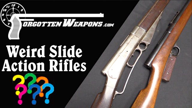 Weird Slide Action Prototype Rifles