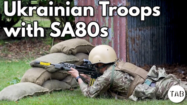 Ukrainian Troops Training with British SA80s