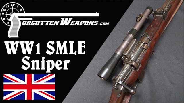 British World War One SMLE Sniper Rifle