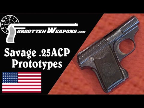 Savage .25 ACP Prototype Pocket Pistols