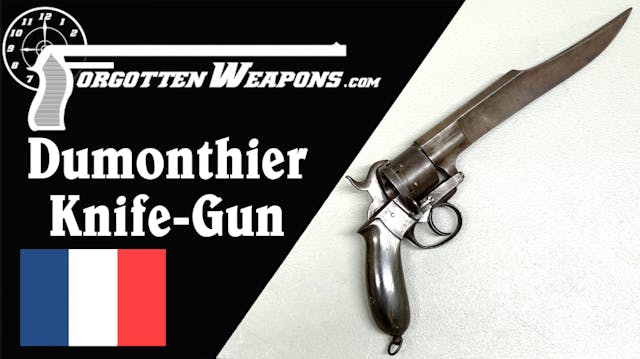 Huge Dumonthier Bowie Knife Revolver